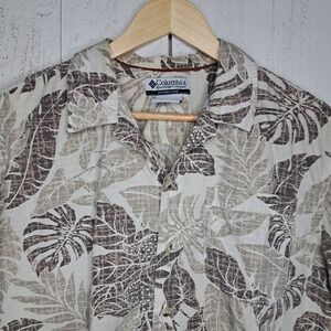 Goblincore Island Coastal Gorpcore Men's M Columbia Hawaiian Button Down Shirt